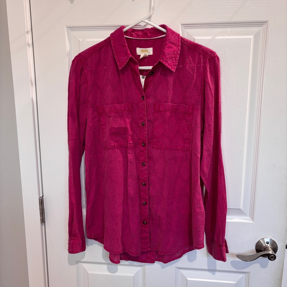 Maeve pink button down - Picture 1 of 6
